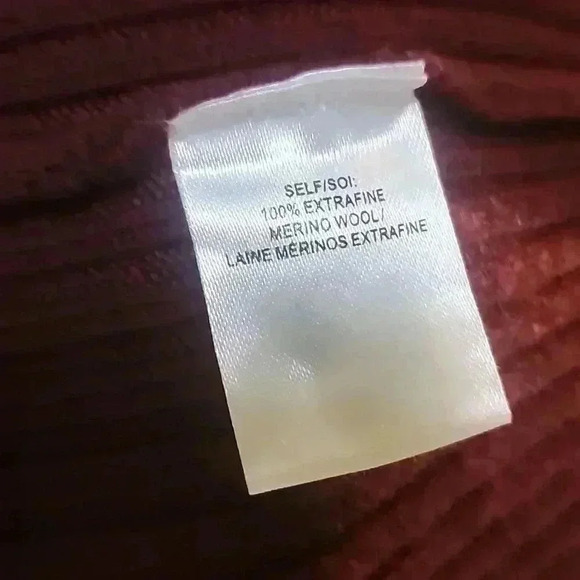 TANYA TAYLOR MULBERRY EXTRAFINE MERINO WOOL QUINCY DRESS SIZE L - Picture 6 of 6